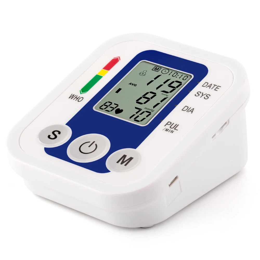 Upper Arm Blood Pressure Monitor Sphygmomanometer Electronic Medical LCD Automatic Measuring English Voice for Home Health Care | Красота и