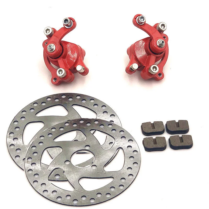 

49CC Brake Disc Plate Gas Mini Dirt Bike Rear Disc Brake Caliper Kit 140mm and Friction Plate Rotors Electric Scooter ATV