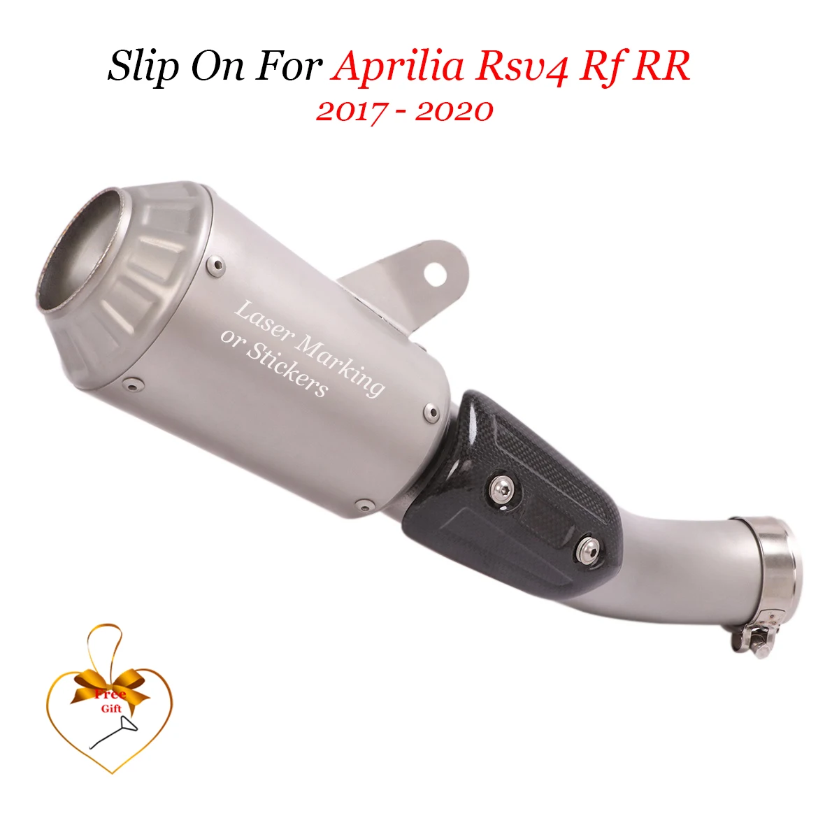 Выхлопная система для мотоцикла Aprilia Rsv4 Rf Rr 2017 2020 Gp с покрытием из углеродного