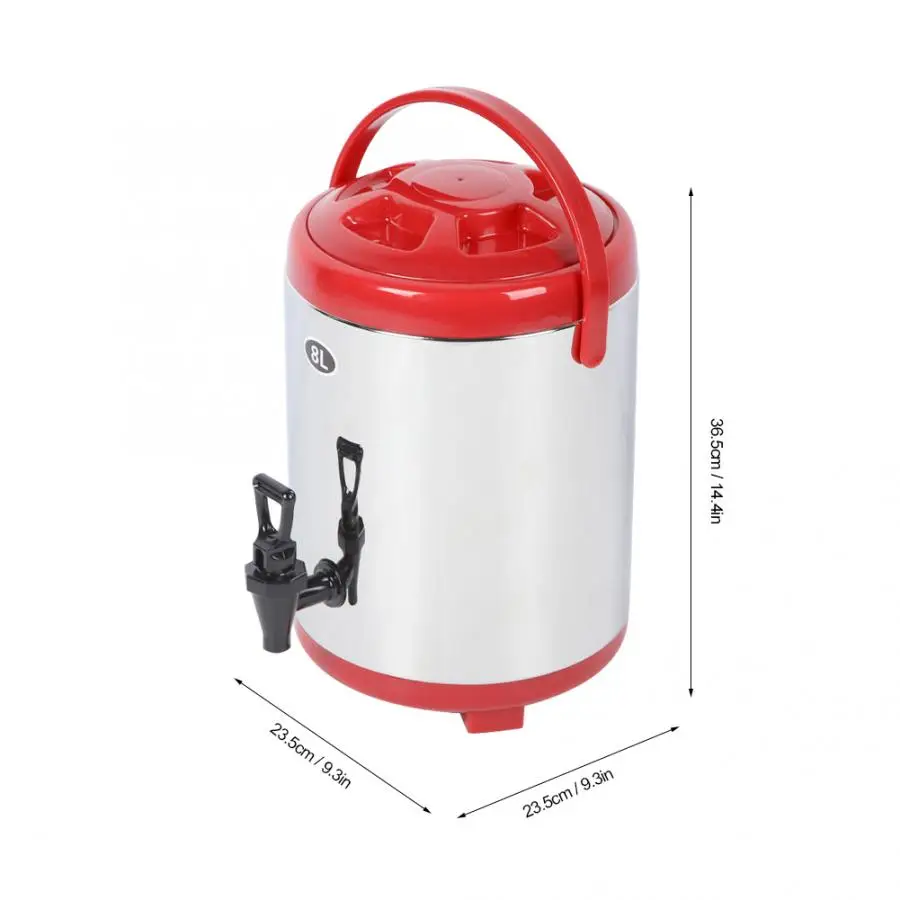 304 двухслойный изоляционный контейнер-бочка из нержавеющей стали для горячей