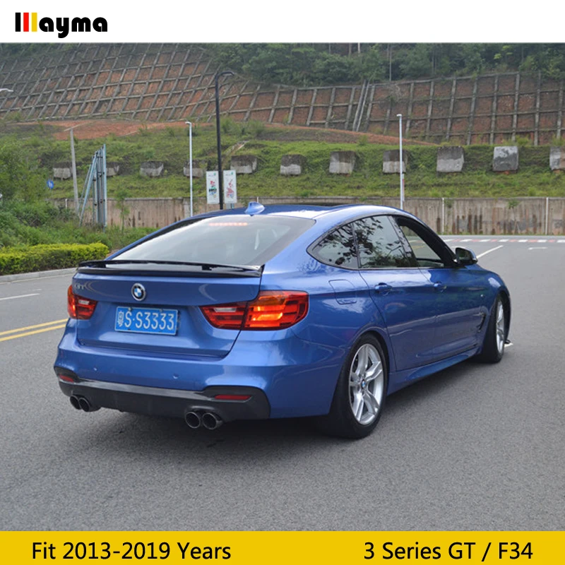 F34 GT M tech style диффузор заднего бампера из углеродного волокна для BMW 328i 330i 335i 340i sport