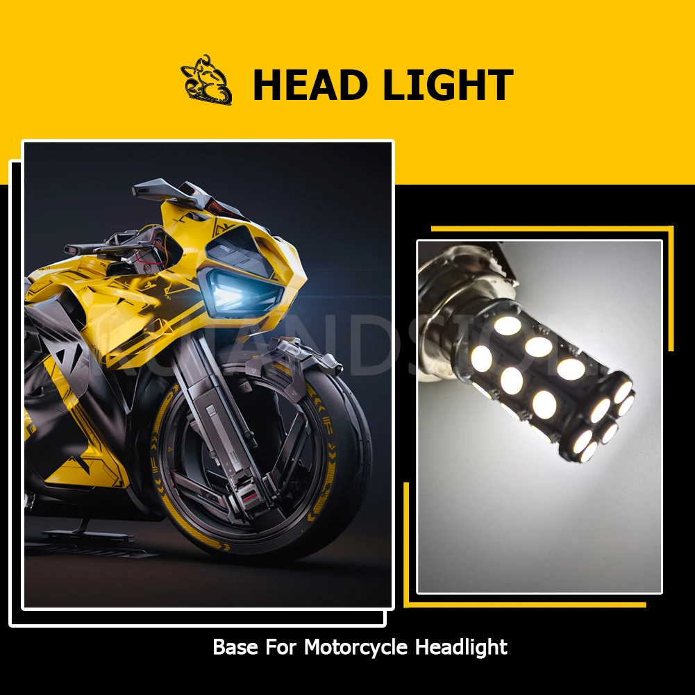 2 шт. P26S светодиодный moto rcycle лампочка фары с источником питания от постоянного тока, 6 V 12 V 8 W 720LM 6000 K moto свет 5050 27SMD аксессуар скутера рулевой фо... (art.: 7b246c98b) - 7b246c98b