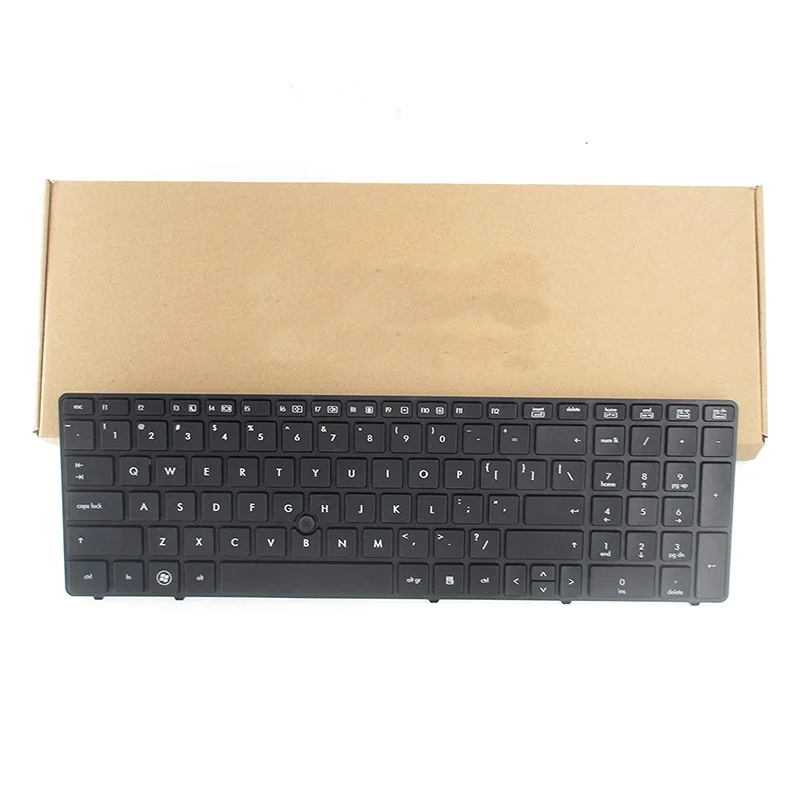 Замена клавиатуры с черной рамкой для ноутбука HP Elitebook 8560P 8570P Probook 6560B 6565B 6567B 6570B 6575B