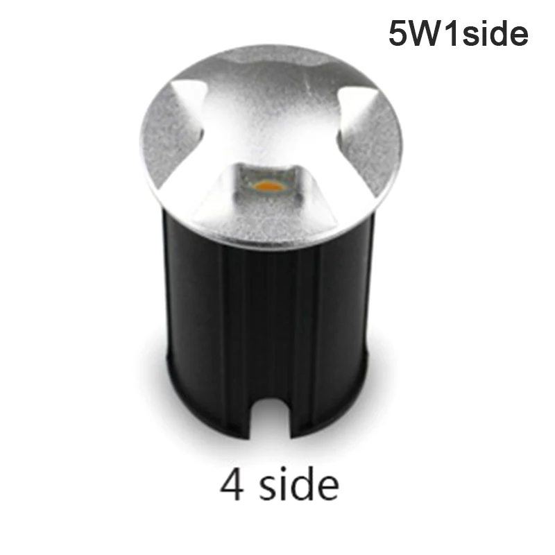 

3W 5W LED Outdoor Recessed Deck Light side view Underground Lamp Sidewalk