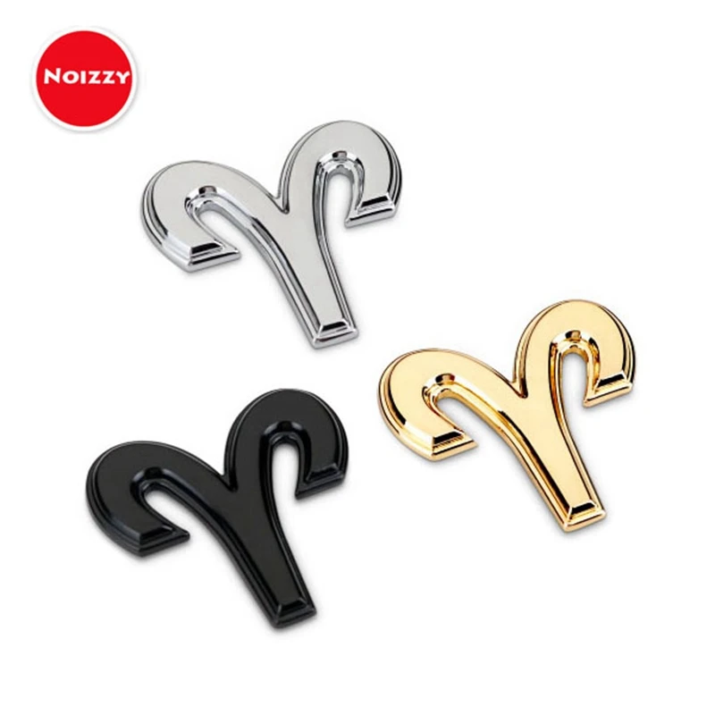 Знаки зодиака Noizzy эмблема для автомобиля черная хром Золотая|car styling|car stickerblack chrome