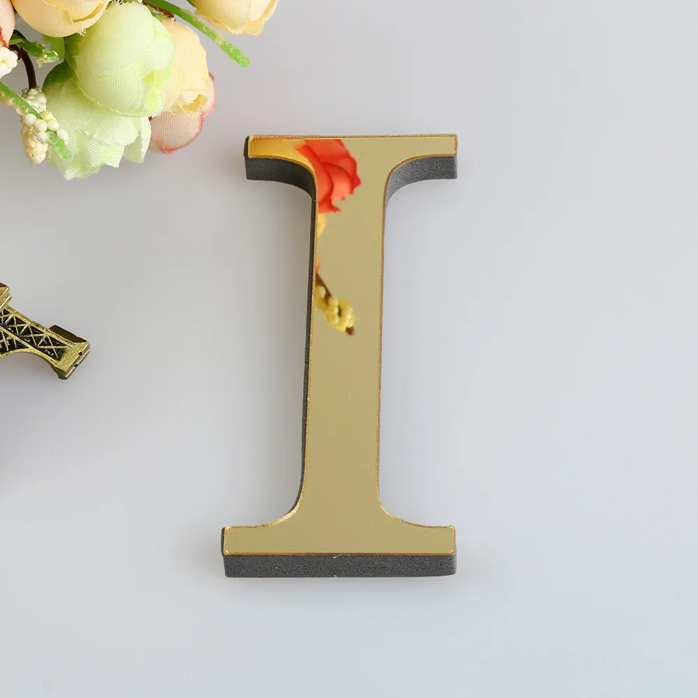 Зеркальная самоклеящаяся 3D наклейка сделай сам 26 букв зеркальная плитка