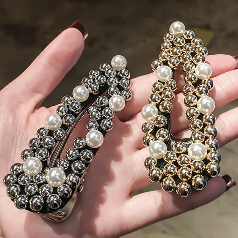 Модные винтажные металлические заколки для волос в Корейском стиле 1 шт. красивые