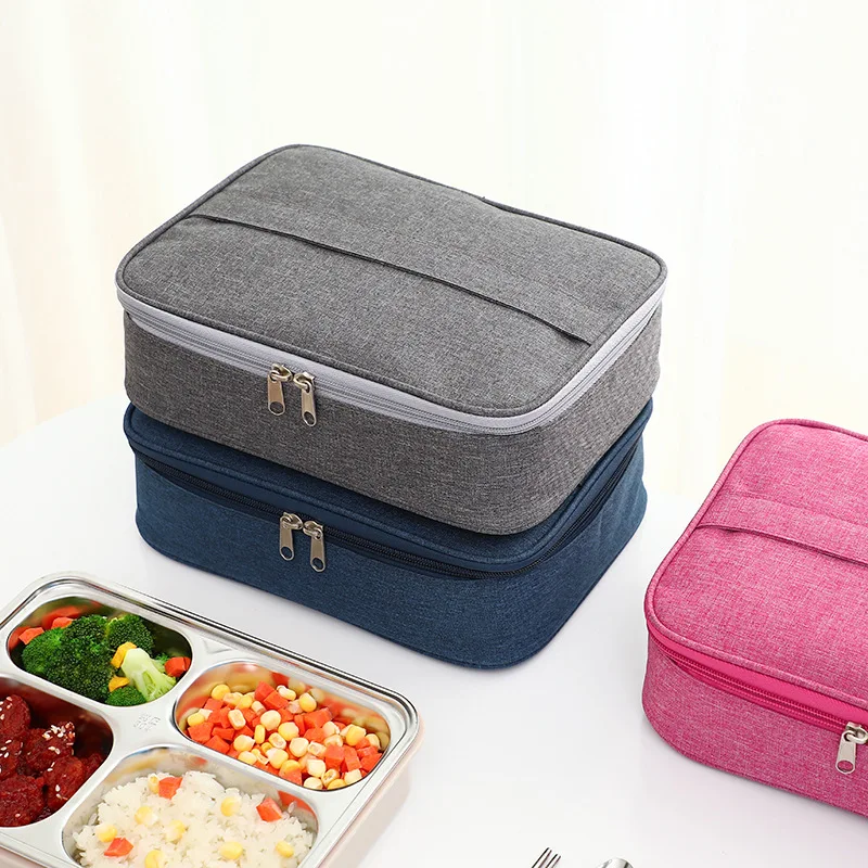 

Square Portable Lunch Bag Insulated Lunch Box Bag Aluminum Foil Thickened Lunch Box Bag Suitable for Students and Office Workers