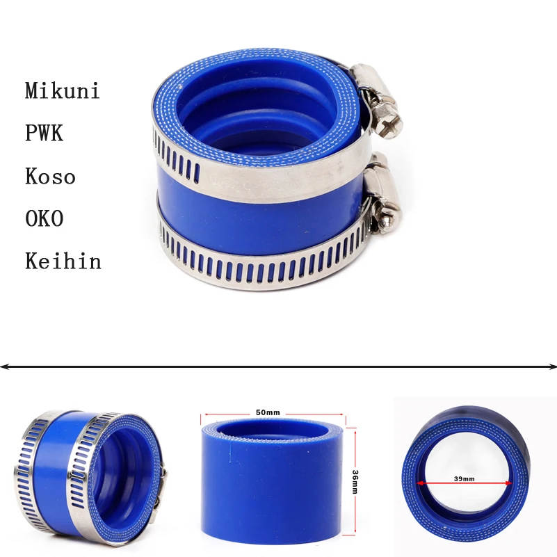 

Впускная труба мотоцикла для Mikuni PWK Koso OKO Keihin, синий карбюратор