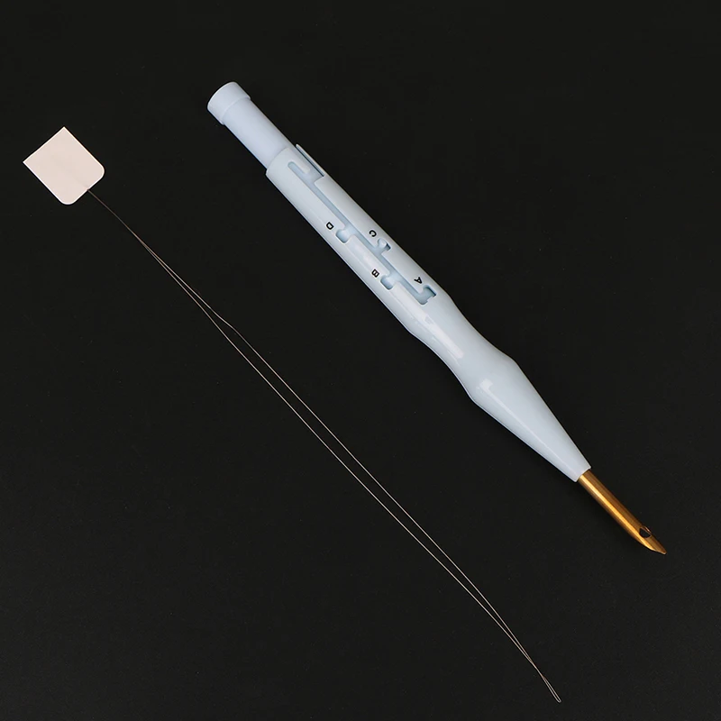 DIY Регулируемый перфорирующая игла Набор для вышивки хлопчатобумажная гребенная