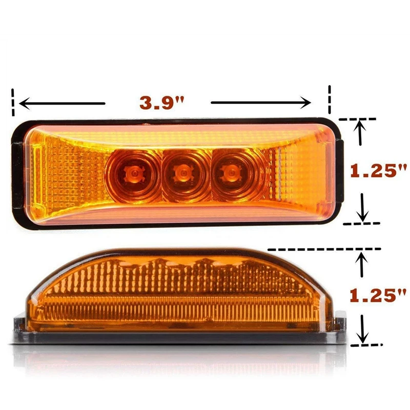 New3 Led 3 9 дюймов автомобиль грузовик боковой габаритный фонарь светильник хвост