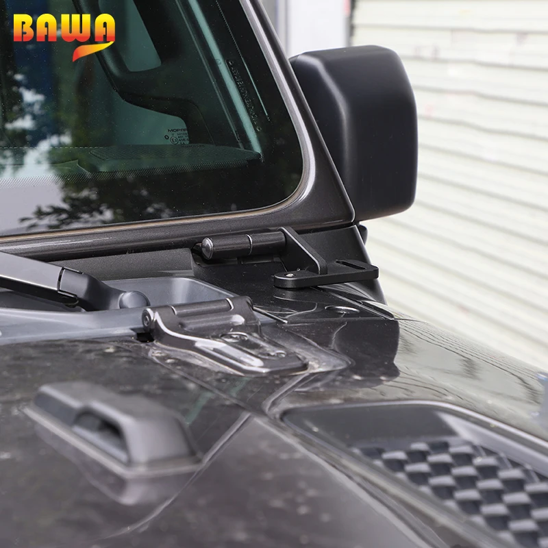 

BAWA Car A-Pillar Windshield Mounting LED Work Fog Light Bar Bracket For Jeep Rangler JL Gladiator JT 2018+