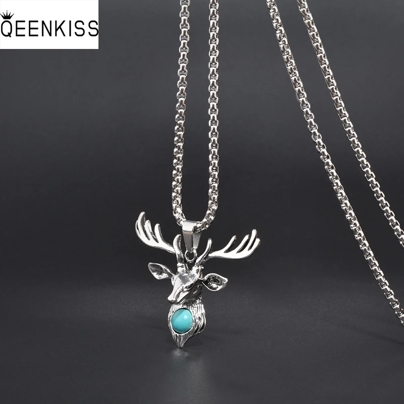 

Ожерелье QEENKISS NC816 из титановой стали для мужчин и женщин, изящная бижутерия в стиле ретро, модный подарок на день рождения, в стиле хип-хоп, с ...