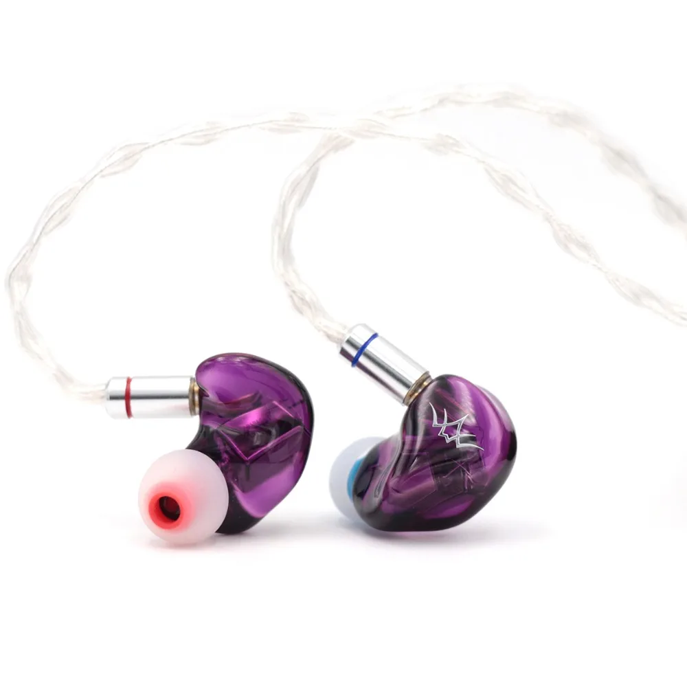 

Fearless Audio Crystal Pearl 2BA Knowles Drivers In Ear Earphones HiFi Monitors IEM With 0.78mm 2Pin Detachable Cable