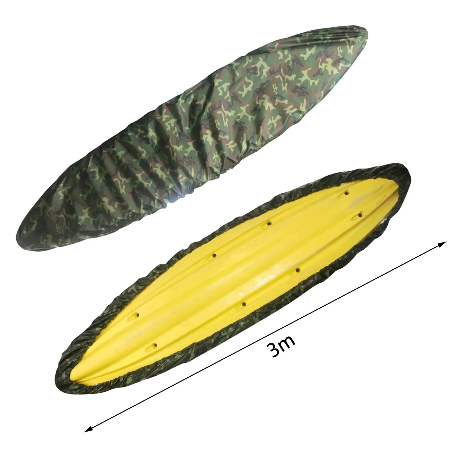 

Professional Kayak Cover Waterproof Kayak Boat UV Resistant Dustproof Camo Canoe Storage Boat Accessories Swimming Pool Boat