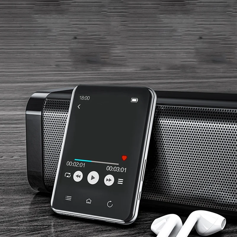 

RUIZU D66 Bluetooth 5.0 MP3 Player Press Screen Music Player Portable FM Recorder E-Book Clock