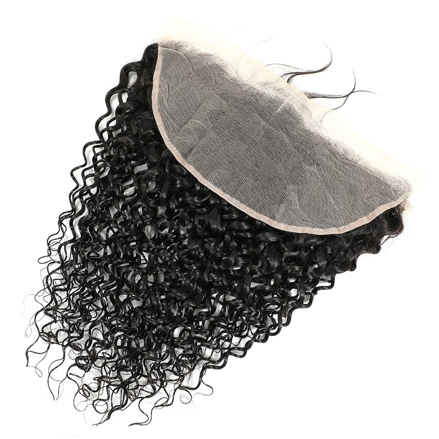 

Queenlife Lace Frontal 13x4 13x6 Ear To Ear Lace Frontal Closure Brazilian Water Wave Pre Plucked With Baby Hair 100% Human Hair