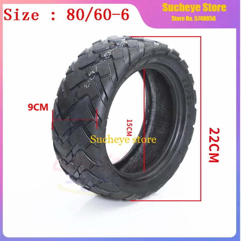 

High Quality 80/60-6 Vacuum Tire Tubeless Tyre for E-Scooter Motor Electric Scooter Go Karts ATV Quad Speedway