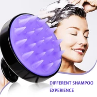 handheld shampoo comb silicone hair brush body hair washing comb shower bath spa brush baby massage comfortable shampoo brush