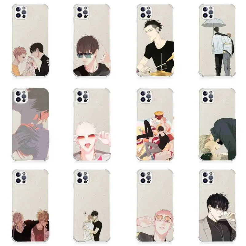 

19 Days love anime Phone Case Lambskin Leather For iphone 12 11 8 7 6 XR X XS PLUS MINI PLUS PRO MAX Shockproof