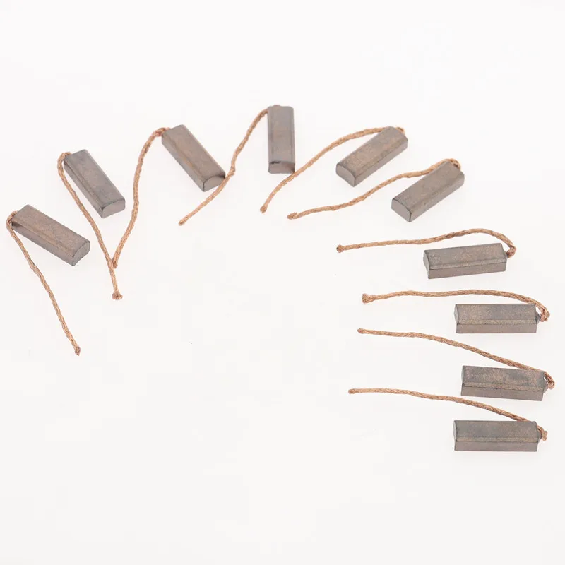10pcs Conductive Copper Carbon Brushes Wire Leads 4.5*6.5*20mm for Generator Generic Electric Motor Durable Mini Brush | Инструменты