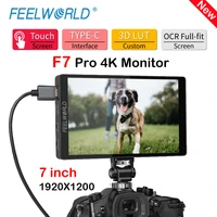 new feelworld f7 pro 4k monitor 7 inch on camera dslr field monitor 3d lut touch screen ips hdr 5060hz 1920x1200 video cameras