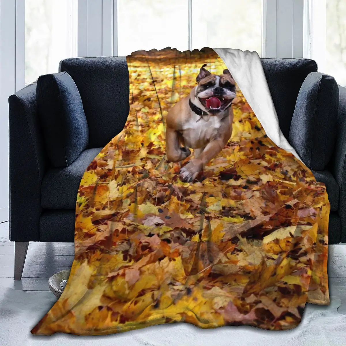

Cute 3D Printing Flannel Blanket Sheet Bedding Soft Blanket Bed Cover Home Textile Decoration BlanketBulldog