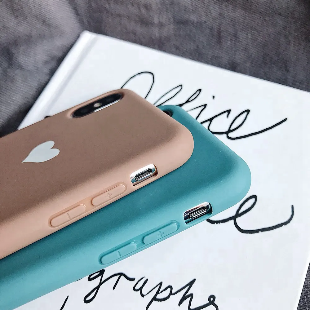 NORTHFIRE световой любящее сердце однотонный мягкий чехол для iPhone X XS Max 6/6 S/7/8 Plus ТПУ