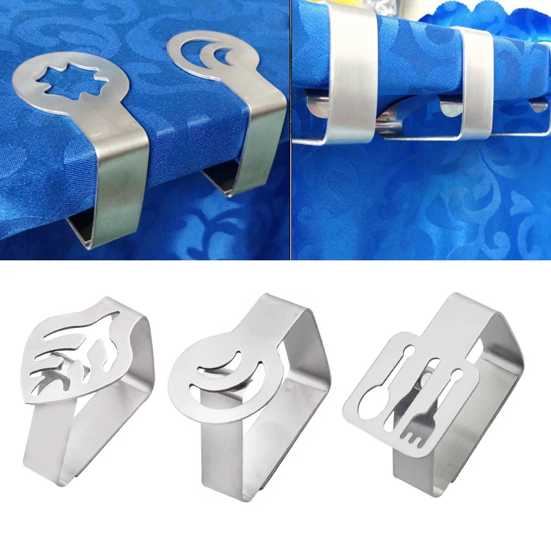 

Thicken Tablecloth Clamp Stainless Steel Table Cloth Clips Wedding Promenade Table Cover Holder For 2.5-3.5cm Thickness Desktop