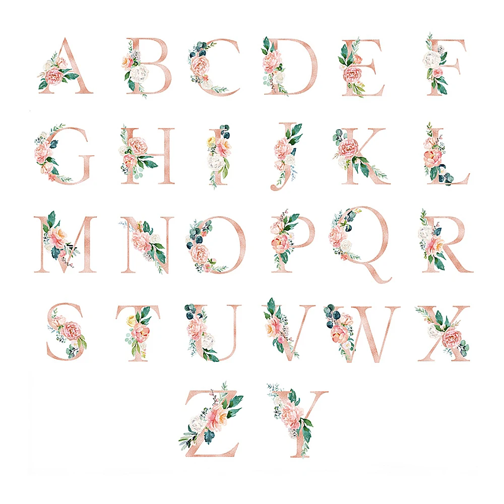 Алмазная вышивка с буквами и цветами на заказ полное алмазная живопись крестиком