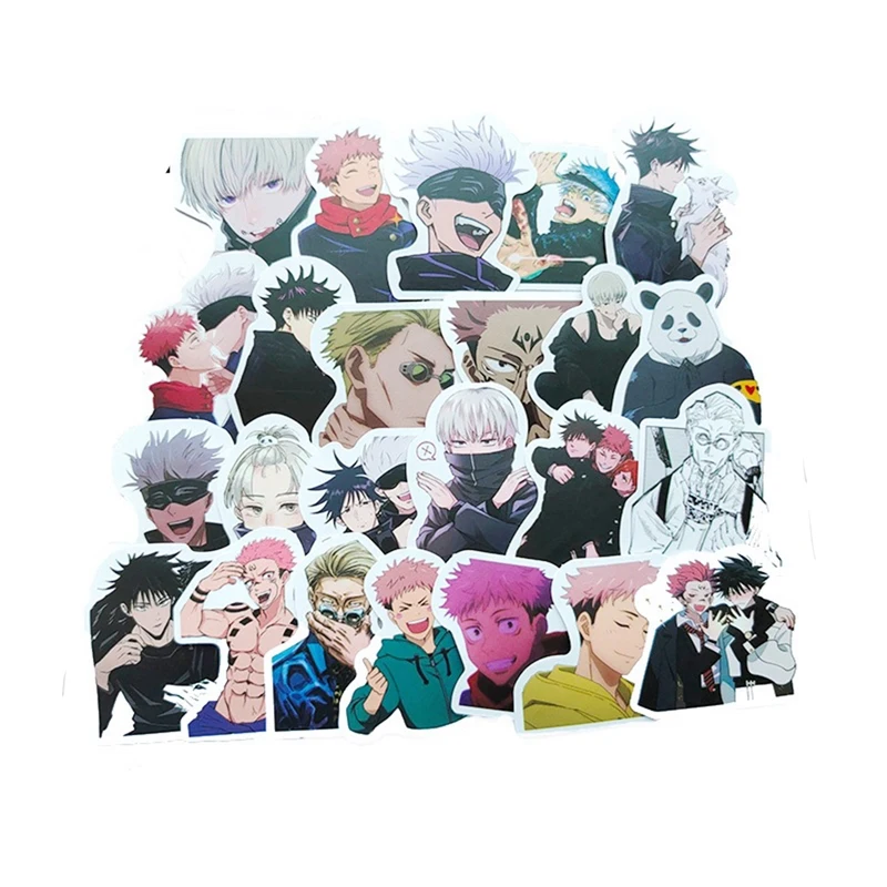 

100PCS/set Anime Jujutsu Kaisen Fushiguro Kugisaki Itadori Stickers for Laptop Skateboard Luggage Motorcycle Waterproof Sticker