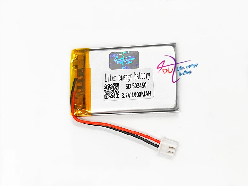 JST XH 2,54 мм 503450 523450 3,7 в 1000 мАч литий-полимерная LiPo аккумуляторная батарея для Mp3 наушников PAD DVD bluetooth камеры