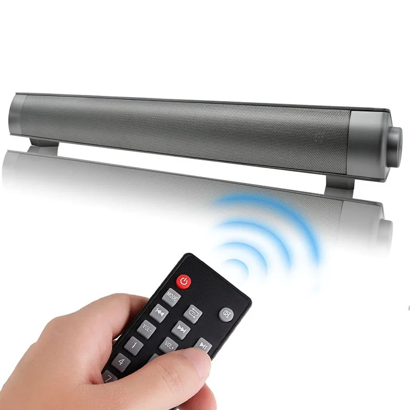 Bluetooth Speakers Soundbar Portable Wireless Subwoofer for Home Theater For PC Tablet TV With Remote Control TF Card Surround |