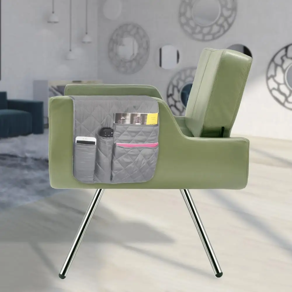 

Waterproof Sofa Armrest Storage Organizer 5 Pockets for Phone Book Magazines