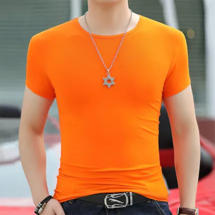 

Summer men's business casual short sleeve t-shirt 2996