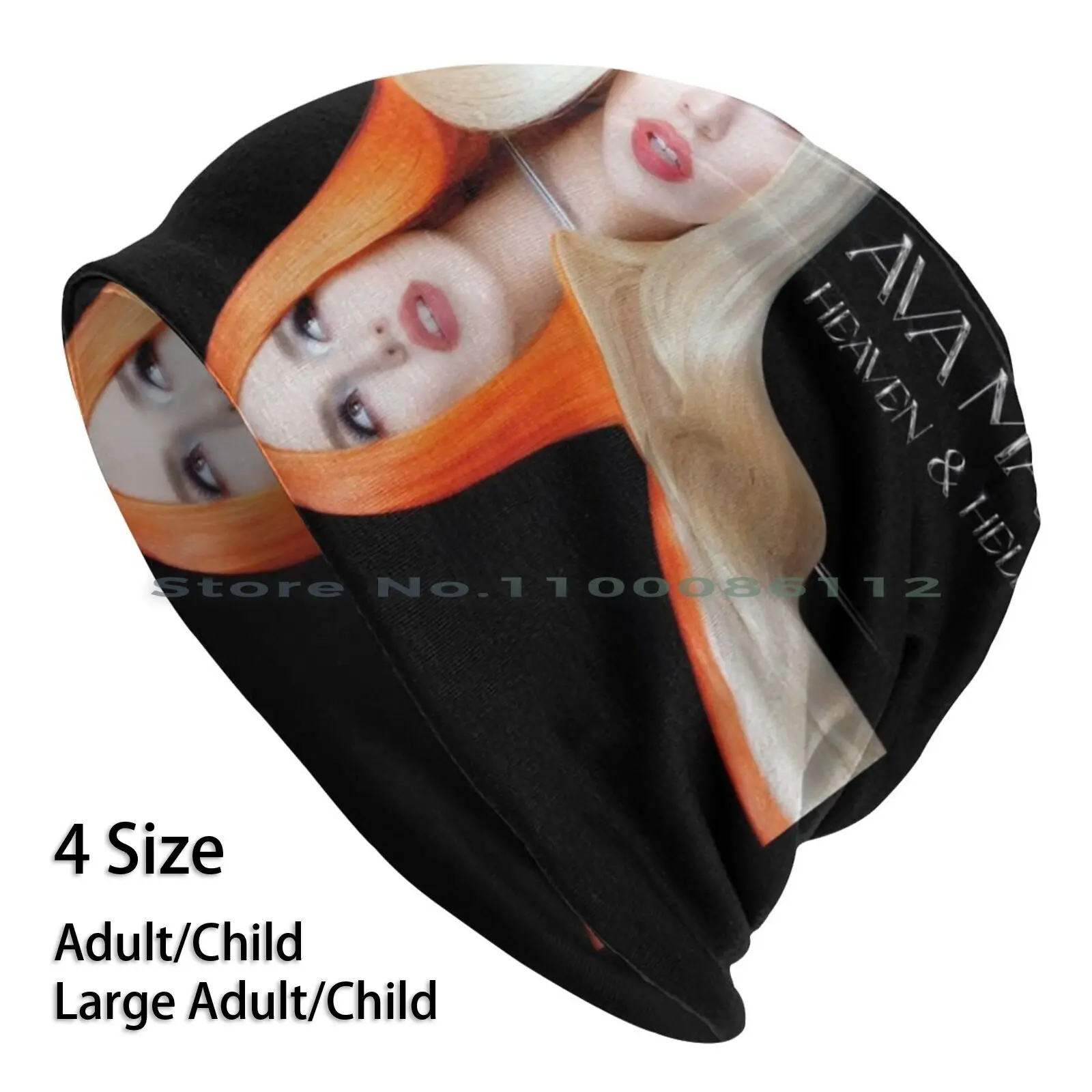 

Вязаная шапка Ava Max 1 Moodem, рай и ад, вязаная шапка, вязаная шапка без козырька, подарок, Повседневная шапка