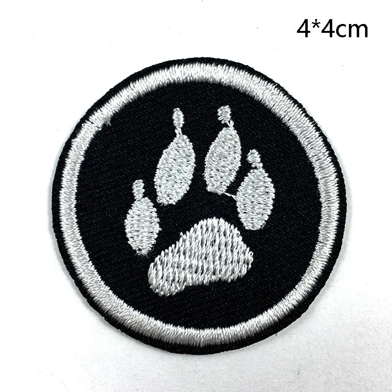 Симпатичные нашивки в виде животных кошек собак лап одежда сумка рюкзак вышивка