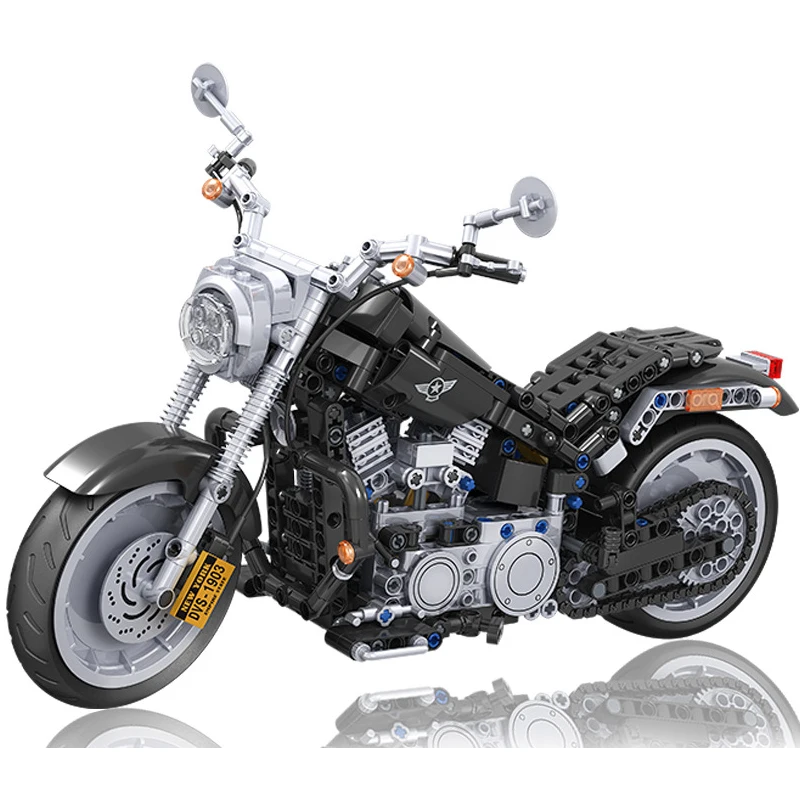 

Motorcycle Street Motor Cross Bike City Speed Racing Car Building Blocks Expert Boy Toys Xmas Gifts