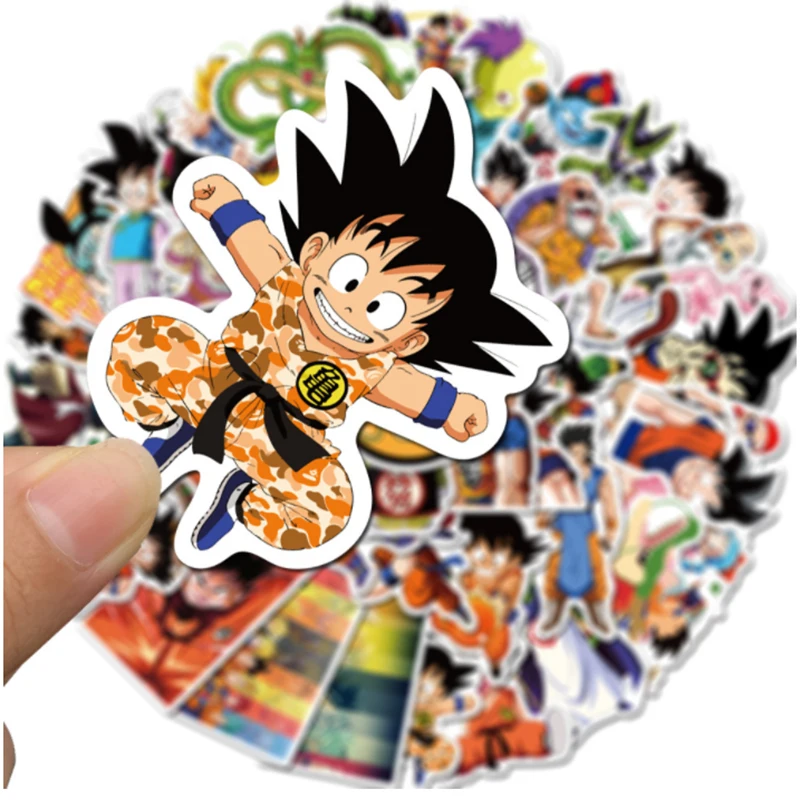 103050pcs anime monkey king graffiti waterproof skateboard travel suitcase phone laptop luggage stickers diy kids girl toys free global shipping