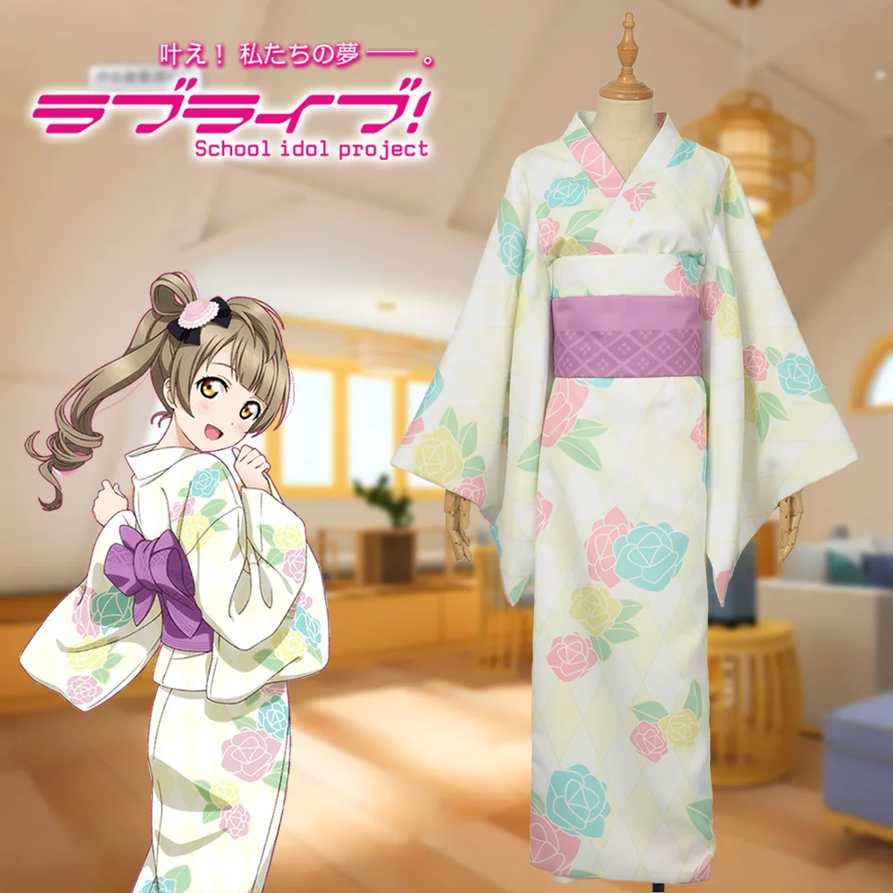 

Аниме Love Live! Костюм для косплея мраморных шариков, мини-Кодори, женское кимоно на заказ, платье для девочки Handu, корсет, юбка с бантом, ночная р...