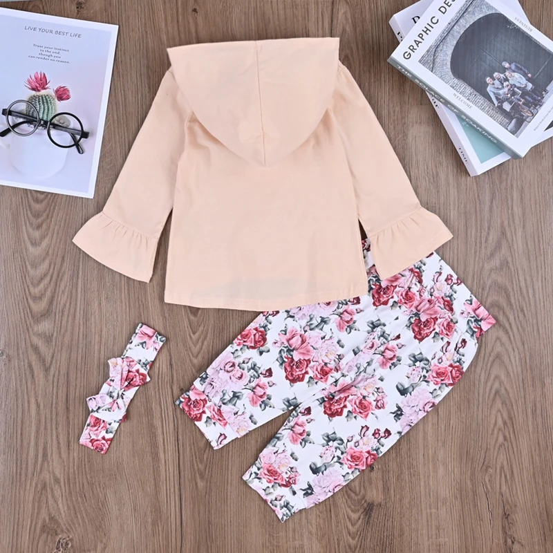 Лидер продаж толстовка с капюшоном для новорожденных девочек наряды топы