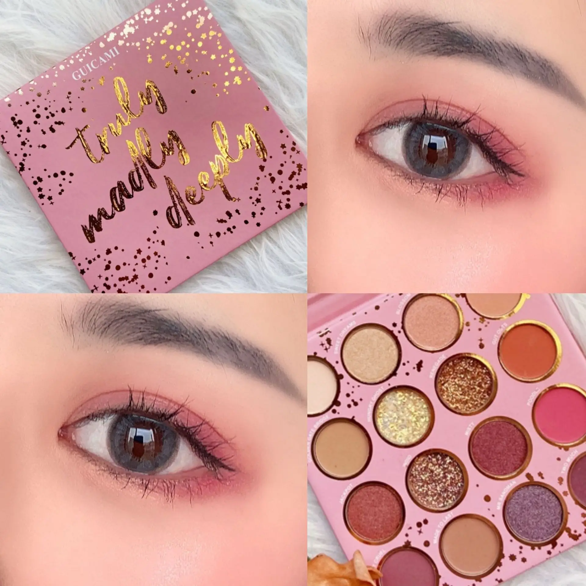 

Sixteen Color Eyeshadow Compact Pearly Lustre Matte Composite a Flash Exactly