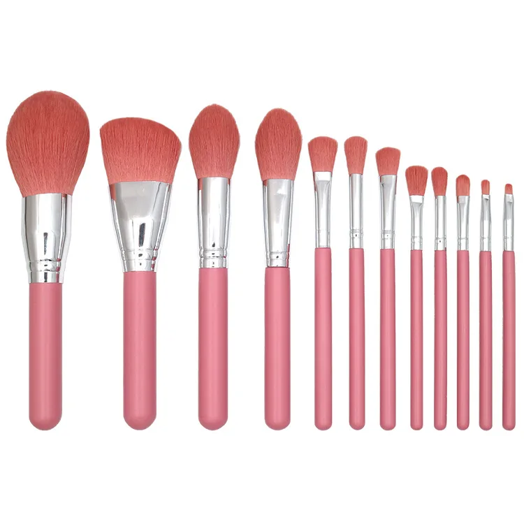 

3Y 12 pcs Makeup Brush Tool Set Lip Eyebrow Blush Beauty Brush can private label custom logo if meet minimum wholesale cosmetics