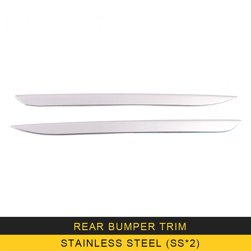 CARMANGO for Toyota Camry XV70 2018 2019 Auto Car Styling Rear Bumper Pad Chrome Cover Trim Frame Sticker Exterior Accessories | Автомобили