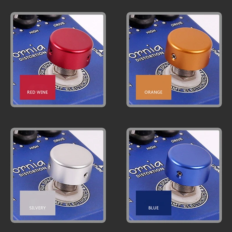 

Guitar Effects Pedal Footswitch Effector Pedal Cap Effects Pedal Accessories Protection Cap (4PCS/Set)