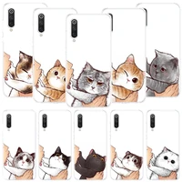 kiss cat cute kitten cartoon phone case for xiaomi redmi 9 9t 9c 10 prime 10x 10c 8 7 6 10a 9a 8a 7a 6a s2 k40 pro k30 k20 coque