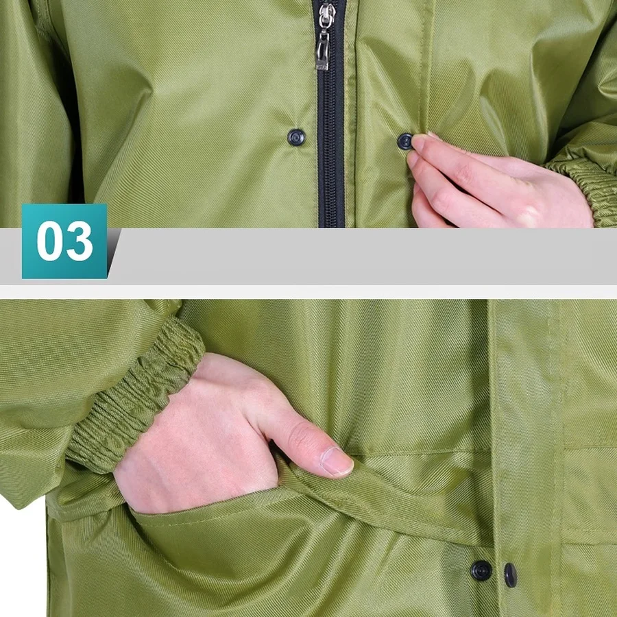 Водонепроницаемый дождевик брюки от дождя женская и мужская куртка комплект для