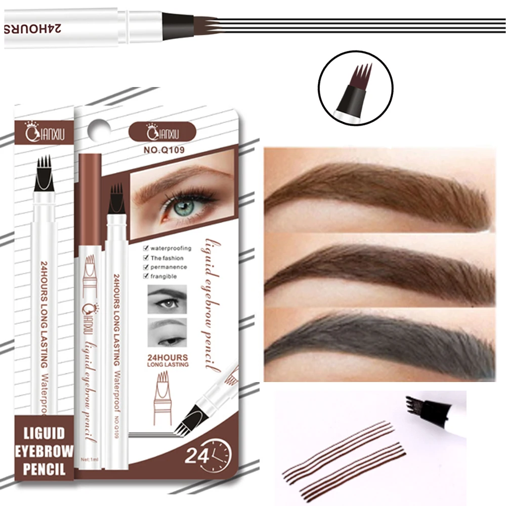 

Карандаш для бровей, водостойкий, 4 головки, для татуажа бровей