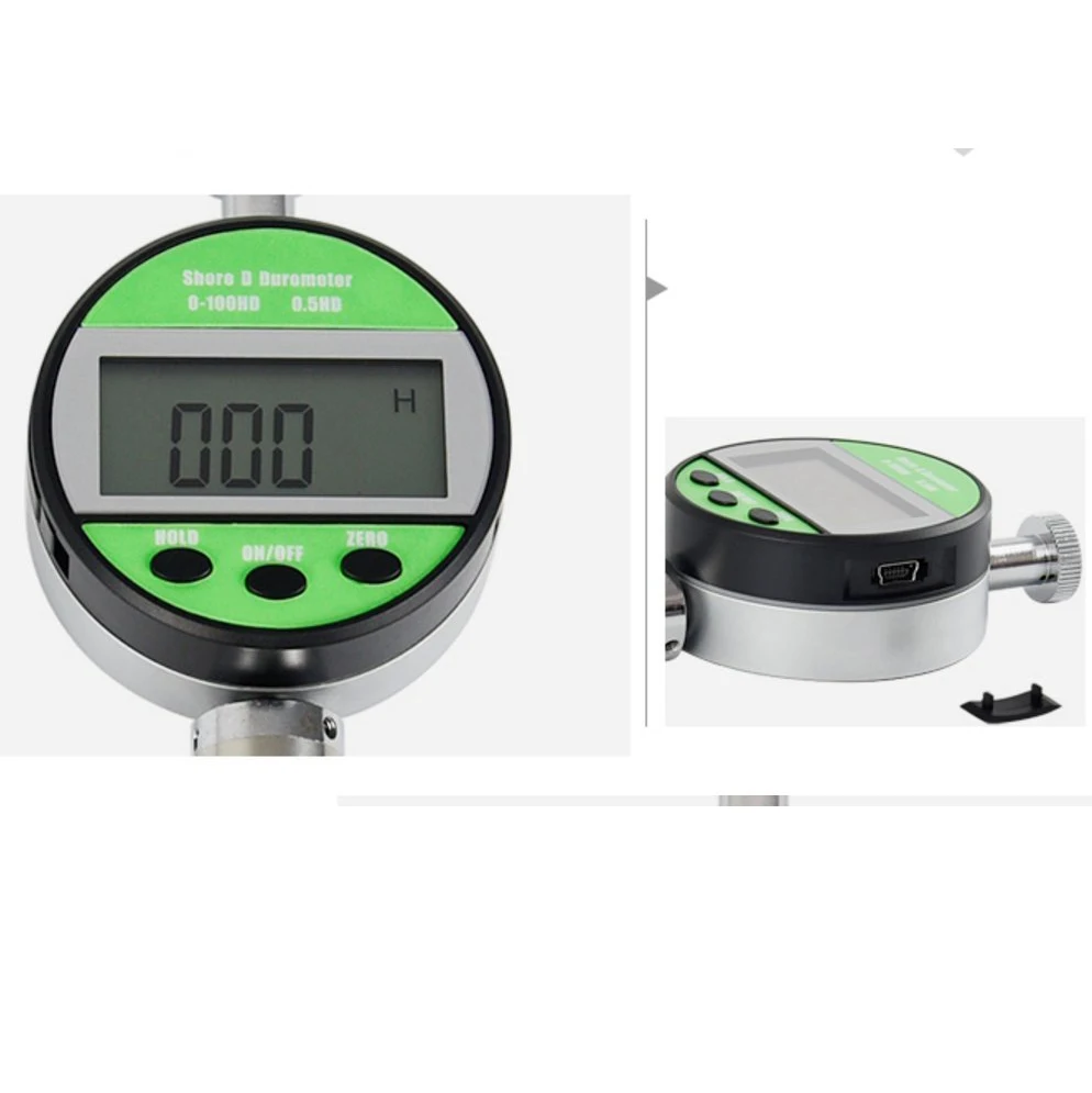 Цифровой тестер твердости Shore D измеритель резины пластика кожи воска диапазон 0 ~