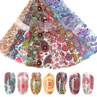 10 pieces 20 4cm colorful nail sheet set adhesive transfer sticker custom pattern envelopes slider band decoration manicure